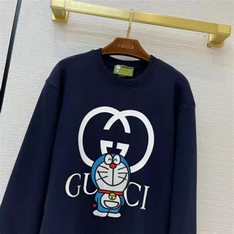 doraemon hoodie gucci|Gucci Doraemon sweater.